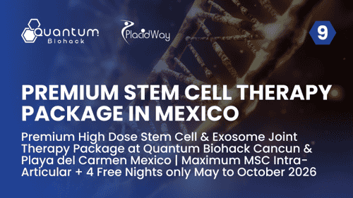 Premium High Dose Stem Cell & Exosome Joint Therapy Package at Quantum Biohack Cancun & Playa del Carmen Mexico | Maximum MSC Intra-Articular + 4 Free Nights only May to October 2026 