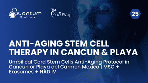 Umbilical Cord Stem Cells Anti-Aging Protocol in Cancun or Playa del Carmen Mexico | MSC + Exosomes + NAD IV