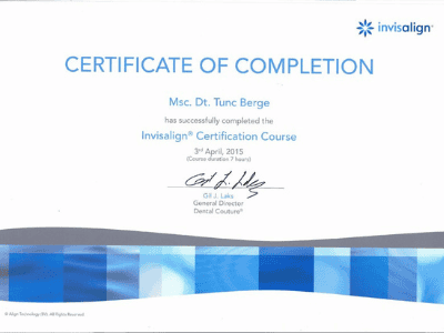 Bergedent Certificate