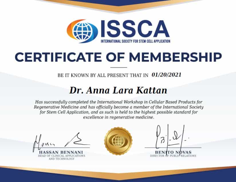 Certificate – ISSCA