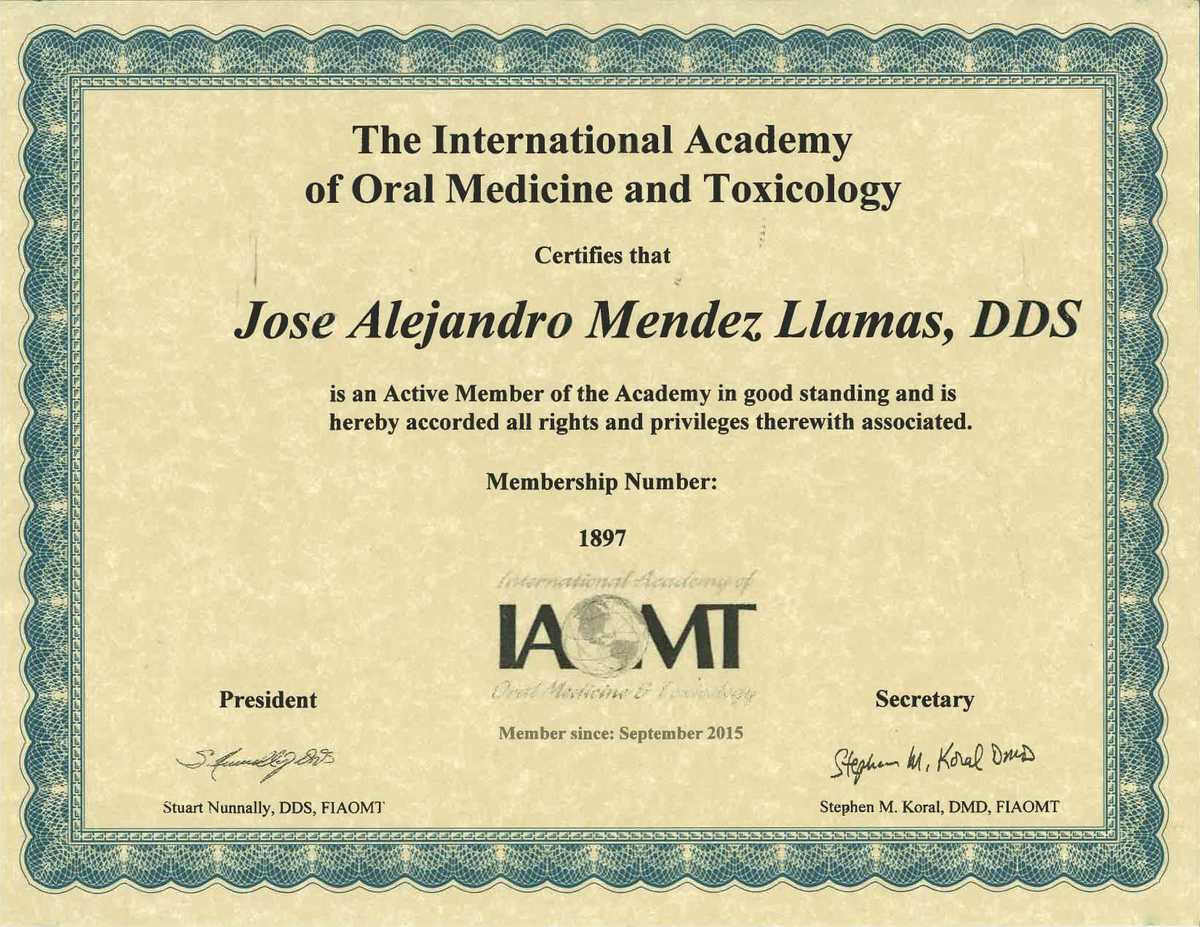 Dental Practice Certification