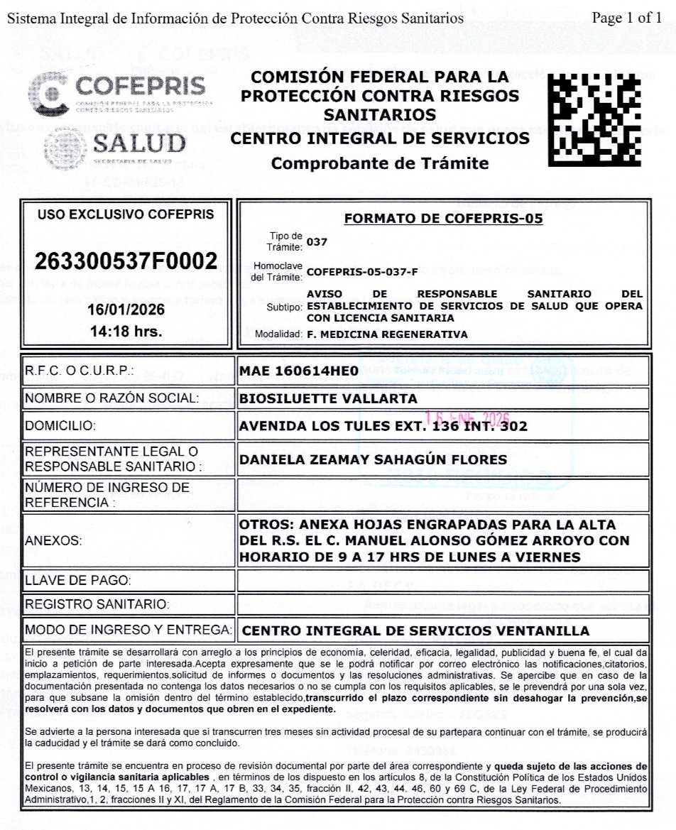 BioStemCells Puerto Vallarta Stem Cell Therapy Certification 1