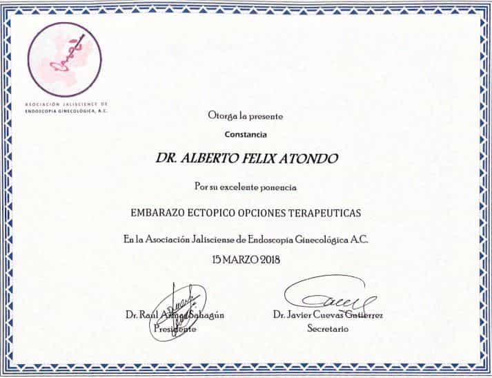 Certificado de Fertilidad sin Fronteras