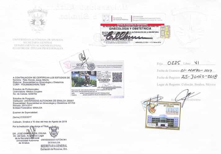 Certificado recibido por Fertility Beyond Borders