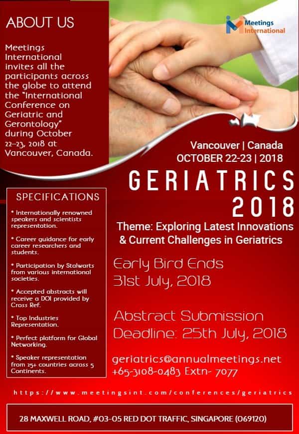 International Conference on Geriatric and Gerontology