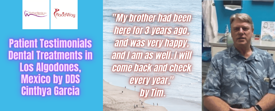 Testimonios de pacientes de tratamiento dental en Los Algodones, México por DDS Cinthya García