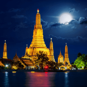  Wat Arun Temple at night, Bangkok