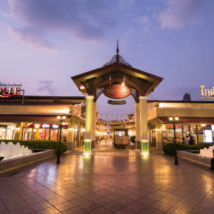  A gate to the Asiatique Riverfront Nightmarket, Bangkok