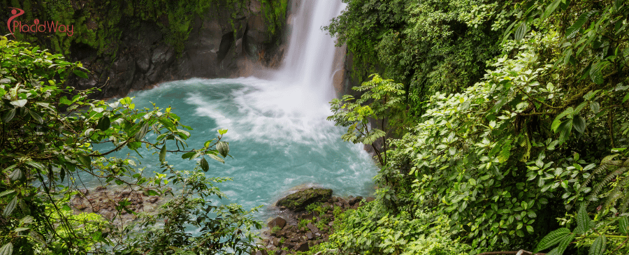 Rio Celeste Waterfall in Costa Rica