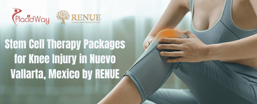Paquetes de terapia con células madre RENUE para lesiones de rodilla en México