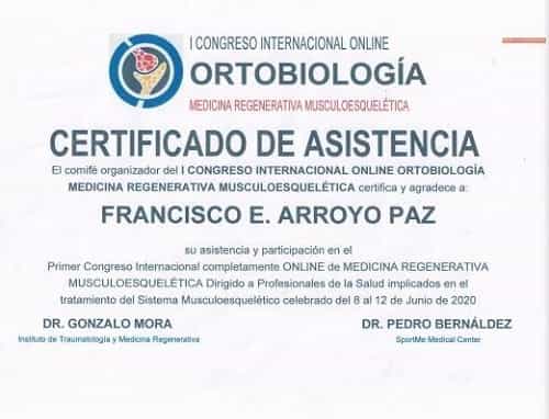 Certificado de SPORTSMED