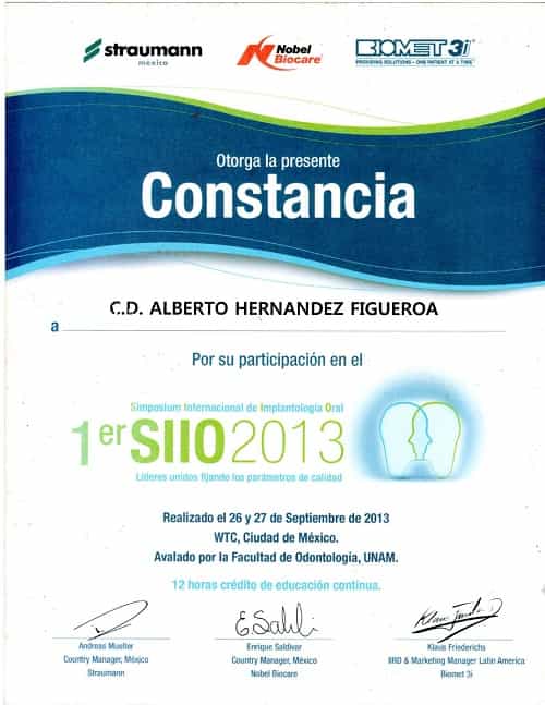 Centro Dental Internacional en Puerto Vallarta, México. Certificado 2