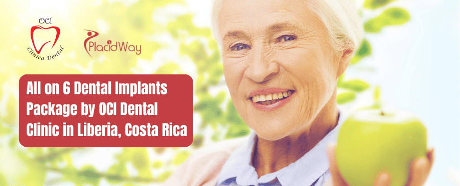 Paquete de implantes dentales All on 6 de OCI Dental Clinic en Liberia, Costa Rica