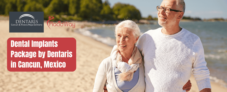 Paquete de implantes dentales de Dentaris en Cancún, México