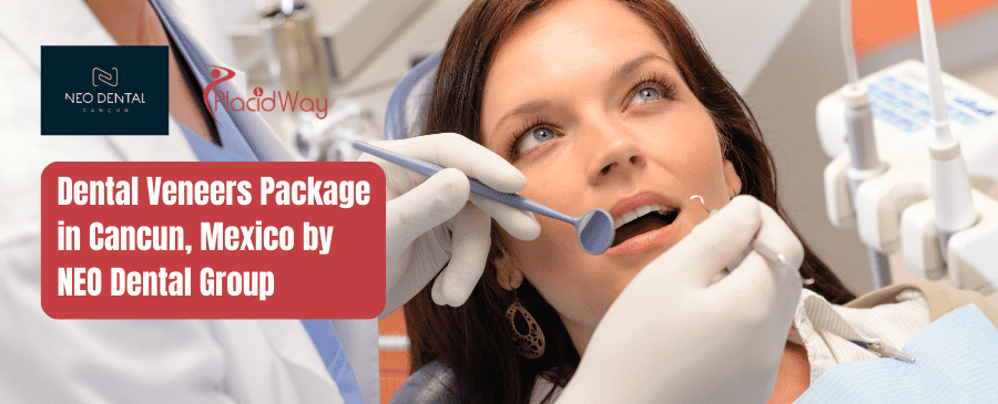 Paquete de carillas dentales en Cancún, México por NEO Dental Group