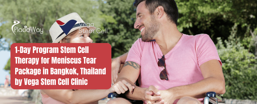 1-Tages-Programm zur Stammzellentherapie bei Meniskusriss in Bangkok, Thailand, von der Vega Stem Cell Clinic