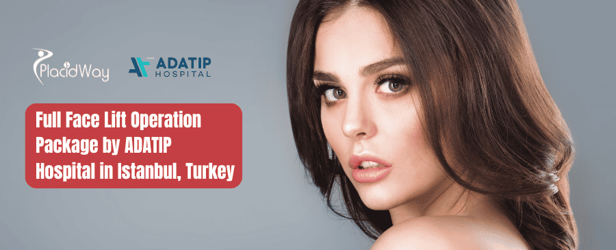 Paquete de cirugía de lifting facial completo del Hospital ADATIP en Estambul, Turquía