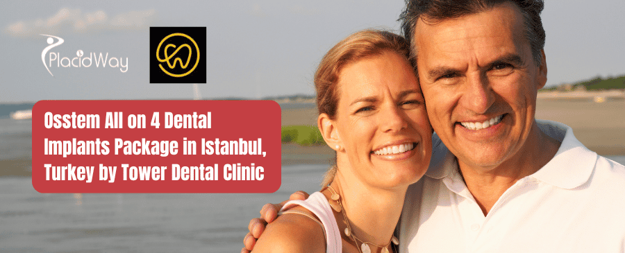 حزمة زراعة الأسنان Osstem All on 4 في إسطنبول، تركيا بواسطة عيادة تاور للأسنان