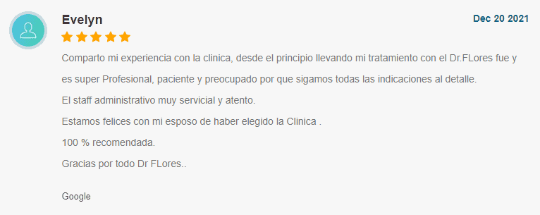 Evelyn 5 star Review ivf in mexico