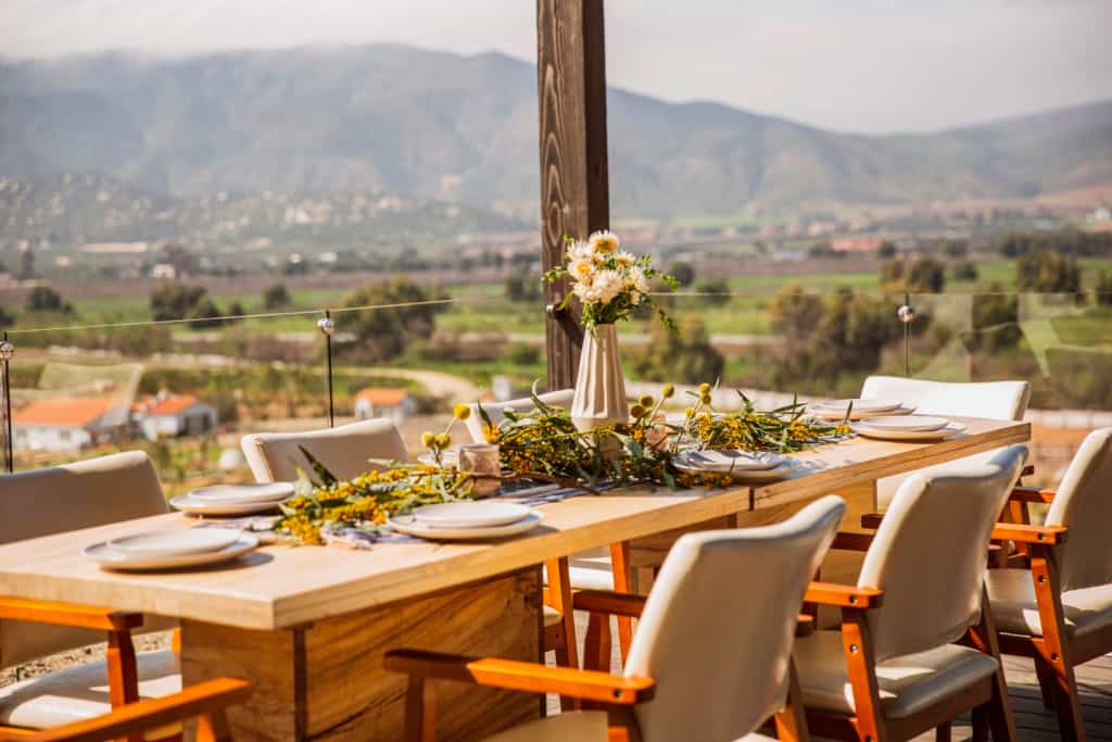 Montevalle Restaurant in Valle de Guadalupe Mexico