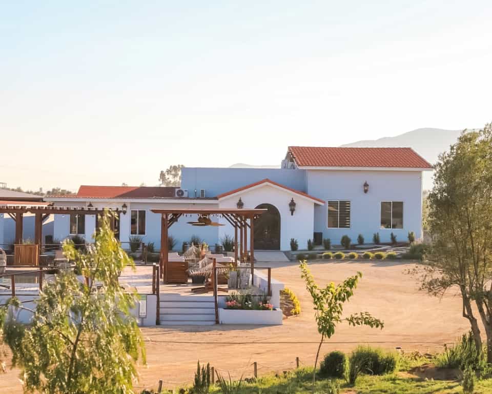 Spa and Pool Area at Montevalle in Valle de Guadalupe Mexico