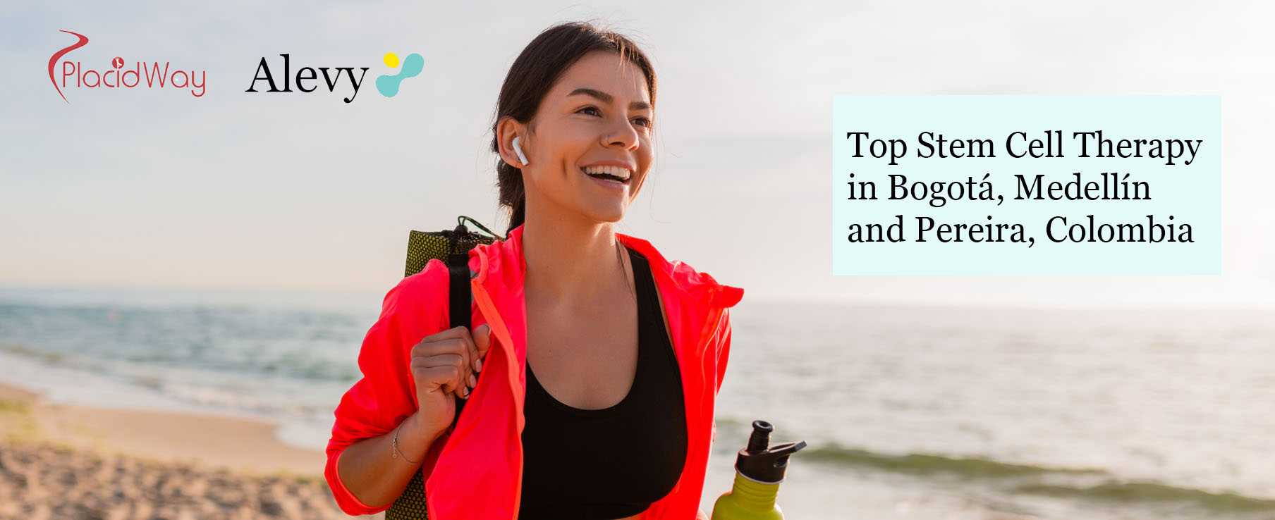 Banner de células madre de Alevy de Placid Way