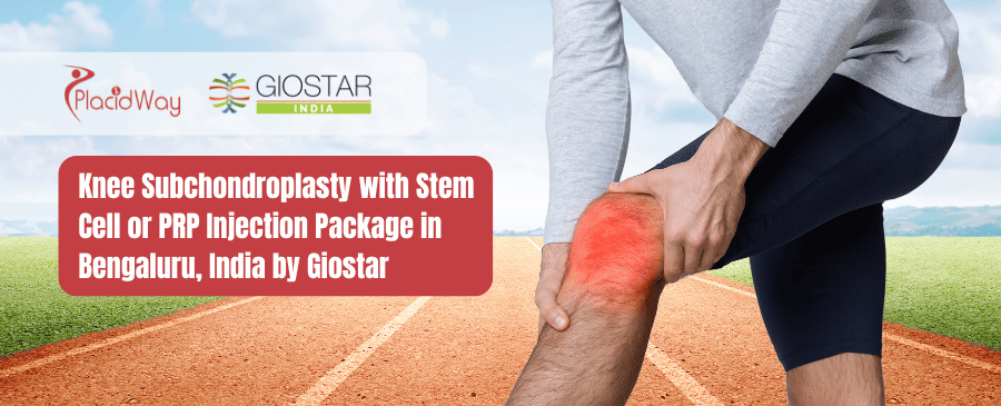 Субхондропластика коленного сустава с использованием инъекций стволовых клеток или PRP в Бангалоре от Giostar