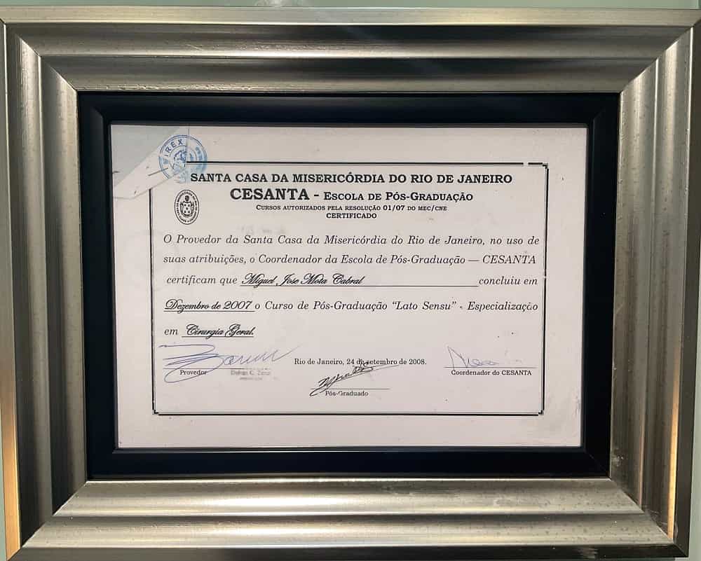 Certificado Universidad Iberoamericana