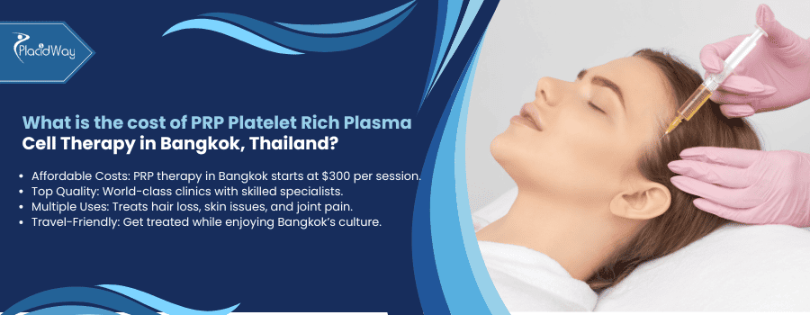 What Is The Cost Of Prp Platelet Rich Plasma Cell Therapy In Bangkok, Thailand
