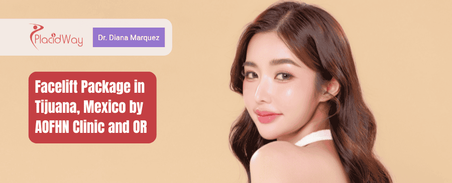 Paquete de lifting facial en Tijuana, México por la Clínica AOFHN y el quirófano