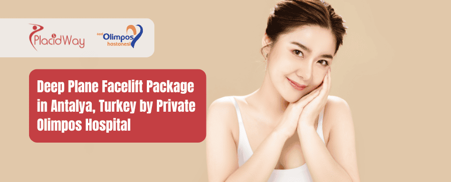 Paquete de lifting facial profundo en Antalya, Turquía, a cargo del hospital privado Olimpos