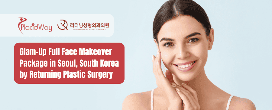 Пакет услуг по полному преображению лица Glam-Up в Сеуле, Южная Корея от Returning Plastic Surgery