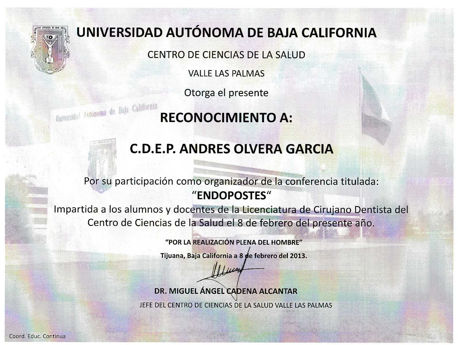 Certificaciones dentales profesionales