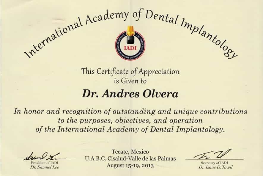 Profesionales dentales certificados