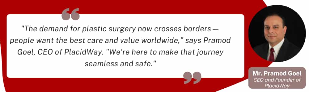Pramod Goel Quote About Plastic Surgery Tourism