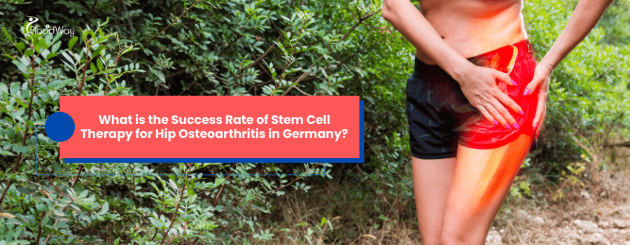 ¿Cuál es la tasa de éxito de la terapia con células madre para la osteoartritis de cadera en Alemania?