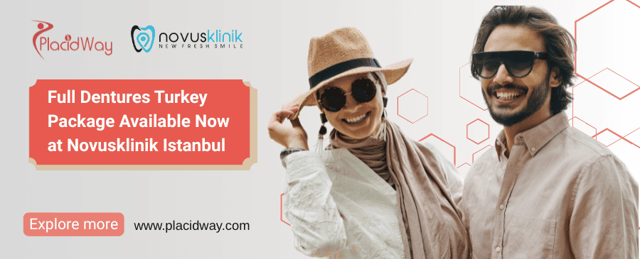 Paquete de prótesis dentales completas en Turquía en Novusklinik Estambul