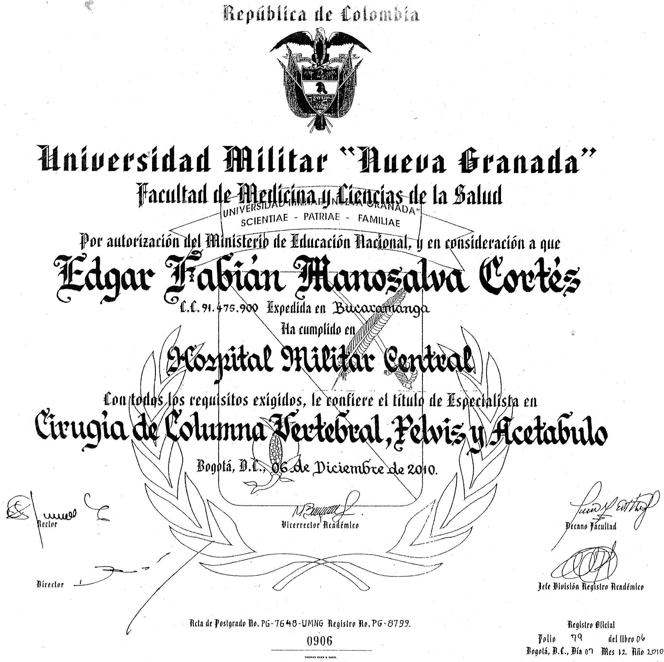 Certificado de Excelencia en Células Madre