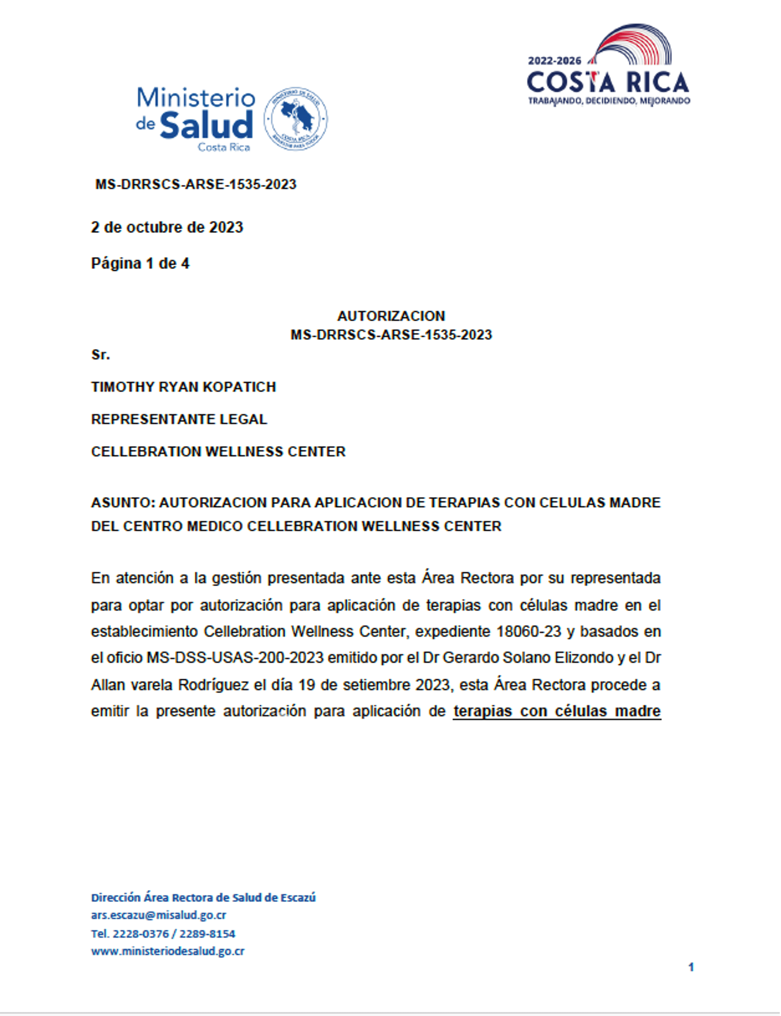 Excelencia Certificada en Medicina Regenerativa