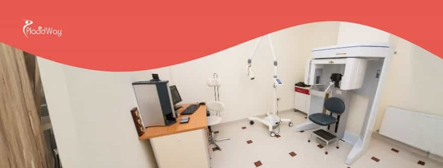 clean stem cell clinic interior in Medellín or Bogotá