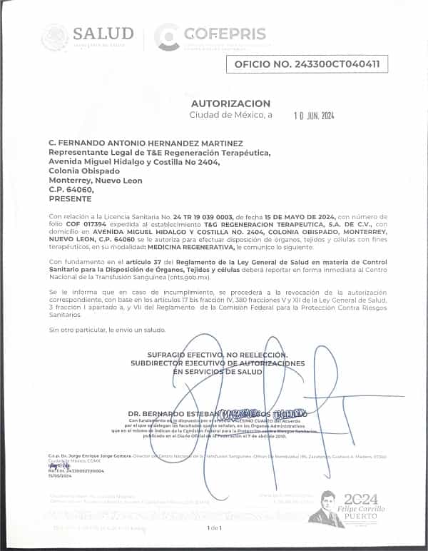 Certificación profesional en terapia con células madre en Monterrey