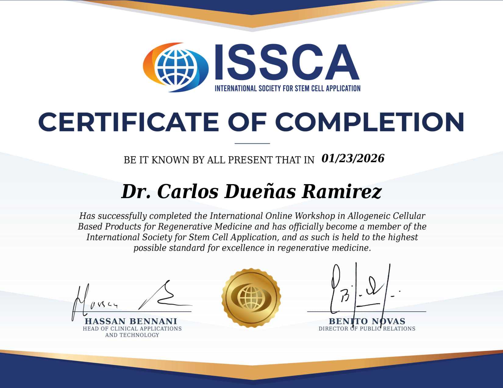 Certificación en Terapia con Células Madre de Biohack Cuántico en Playa del Carmen