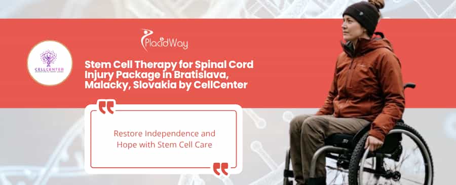 Terapia con células madre para lesiones de la médula espinal en Bratislava, Eslovaquia, en CellCenter.