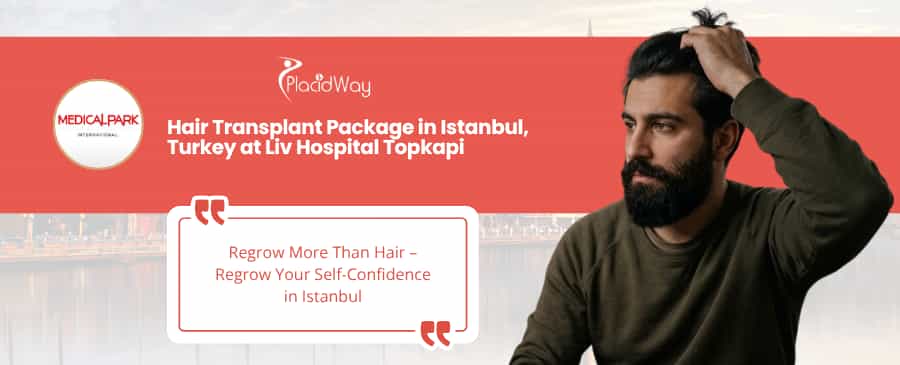 DHI-Haartransplantationspaket in Istanbul, Türkei, im Liv Hospital Topkapi