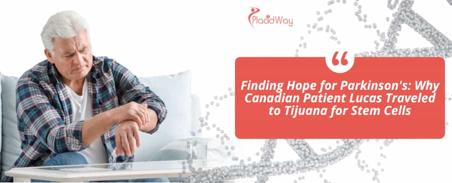 Old man with parkinson's disease