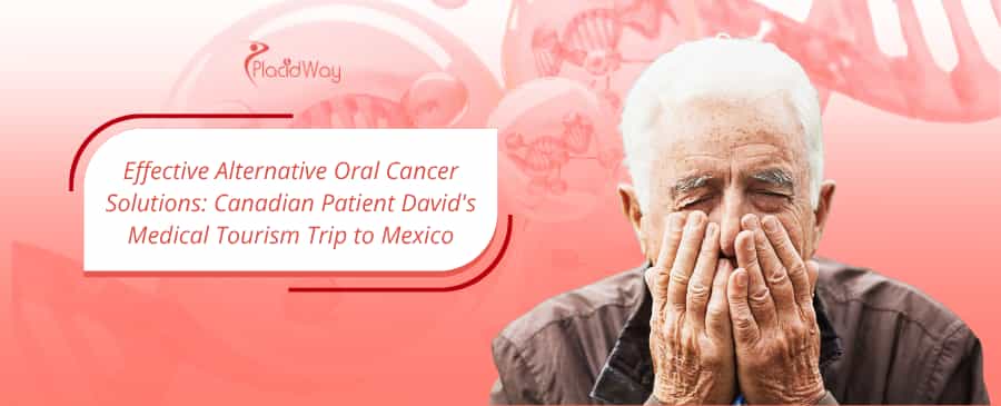 Old man having a oral issue