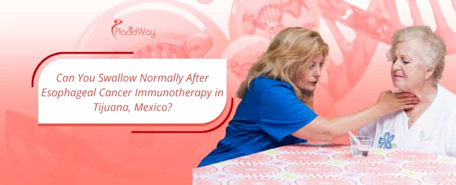 Doctor checks patient swallow issue