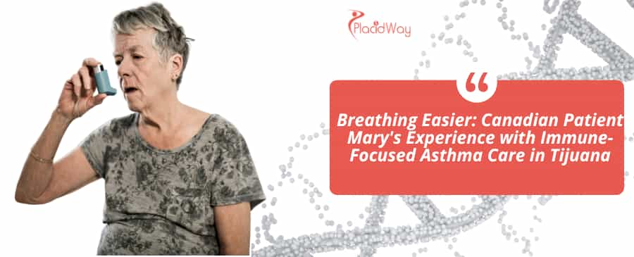 Old Women taking inhaler