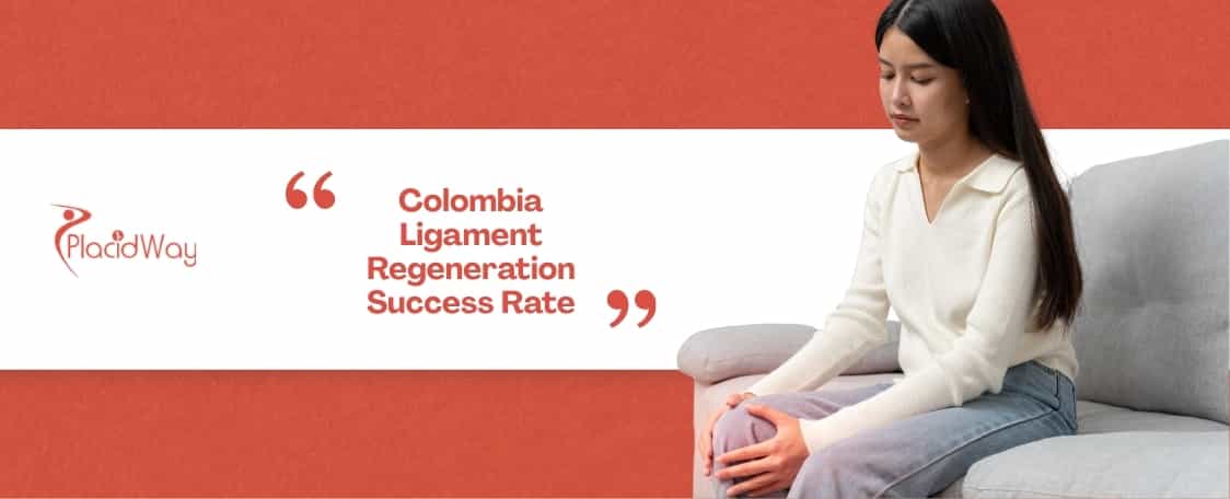 How successful is cultivated stem cell therapy in Colombia for permanent ligament regeneration and repair