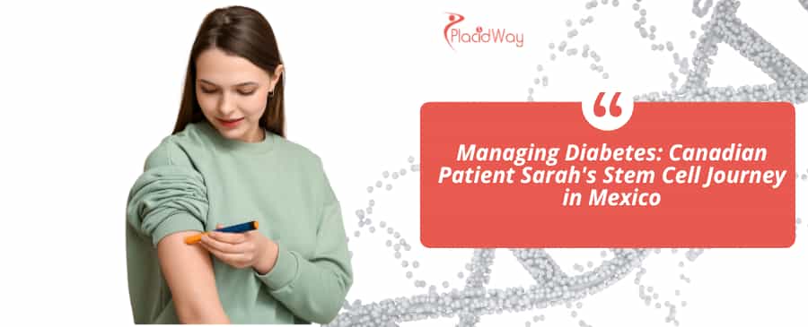 Sarah injects insulin to her body